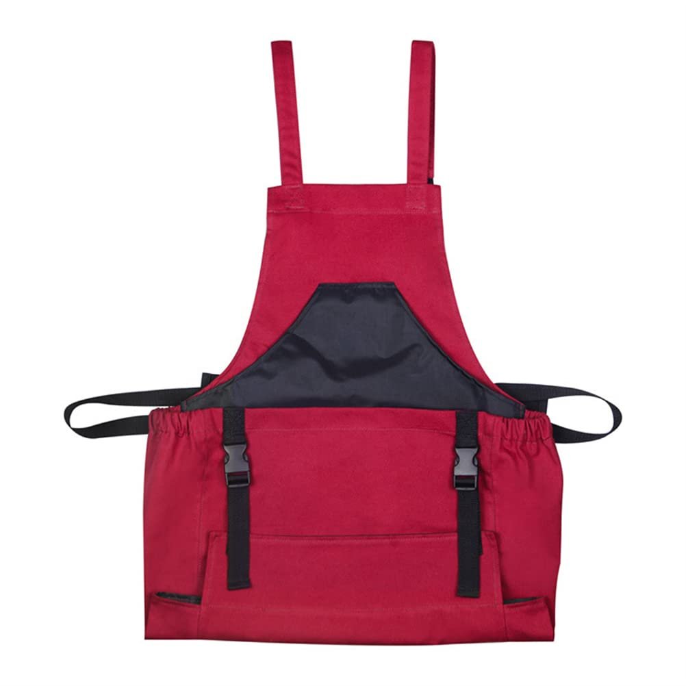 Praktisk haveforklæde med stor lomme til høst