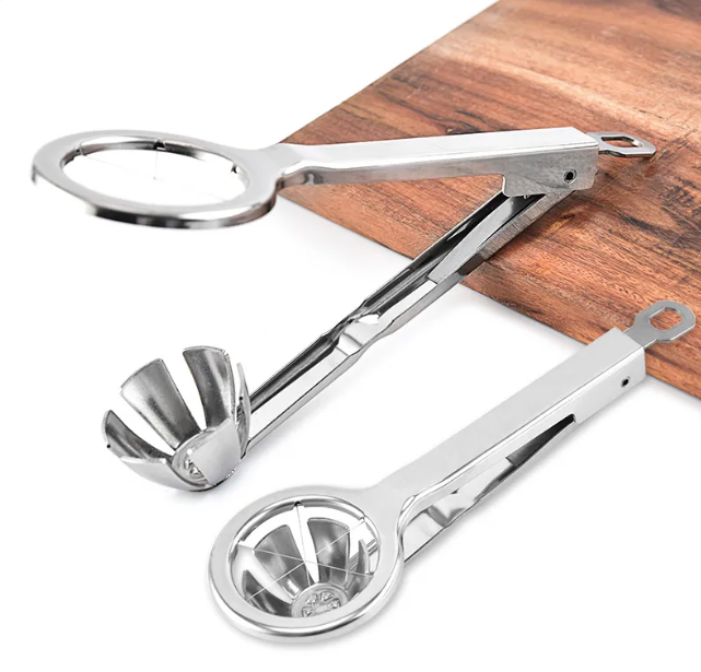 قطاعة بيض مصنوعة من الفولاذ المقاوم للصدأ – آلة تقطيع يدوية للبيض المسلوق