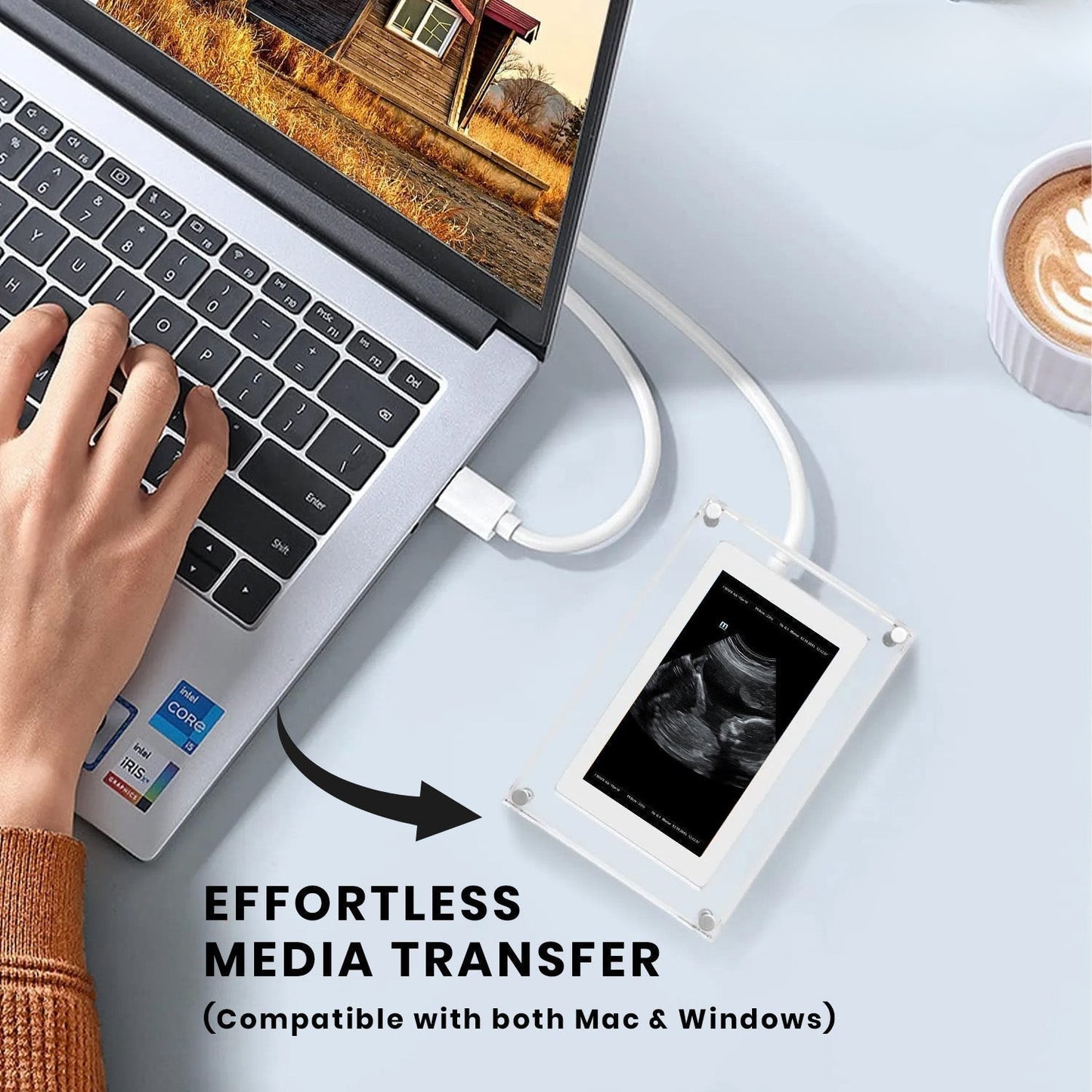 מסגרת דיגיטלית מוארת לזכרונות בלתי נשכחים