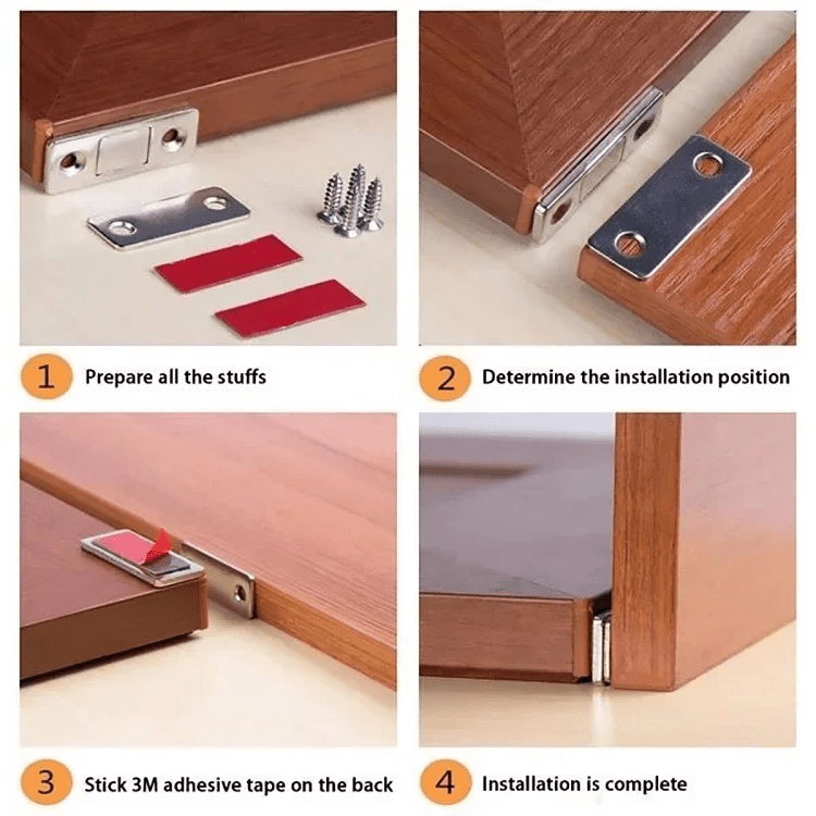 Fecho de segurança compacto – Proteja seus objetos com um clique (x4) 