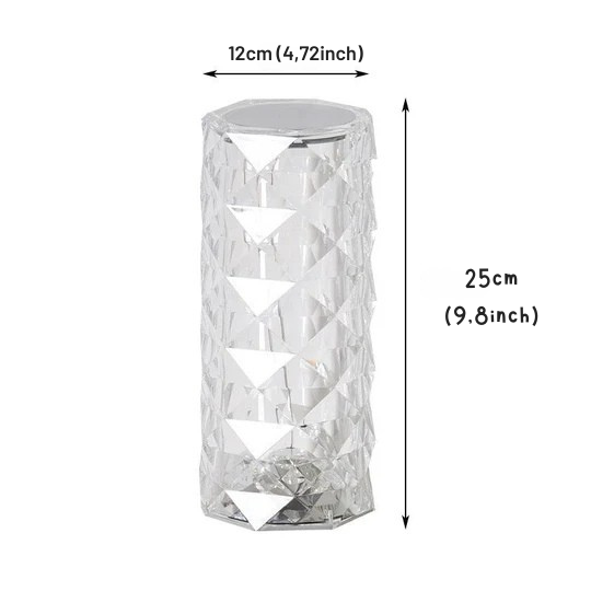 Lâmpada LED decorativa no estilo cristal 