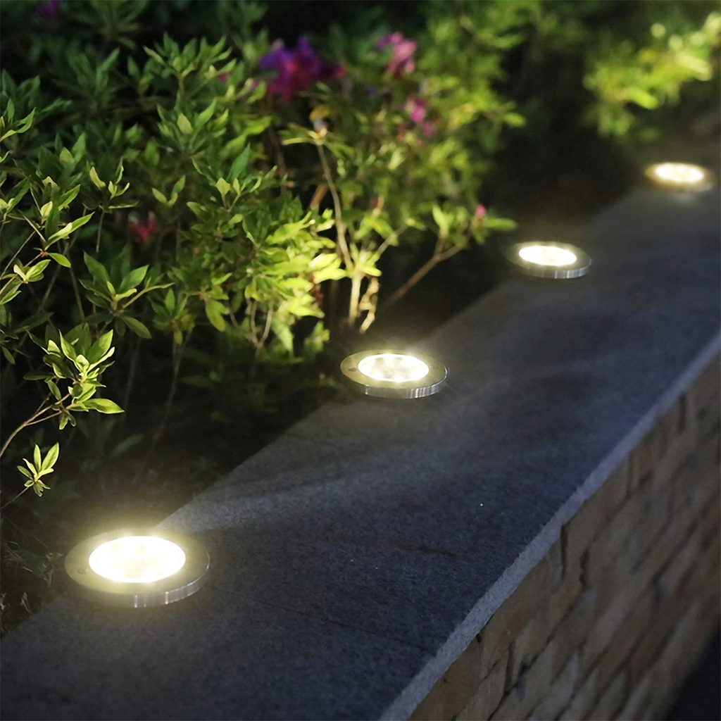 Dekorativ solcellelampe for utendørs stier (x4) 