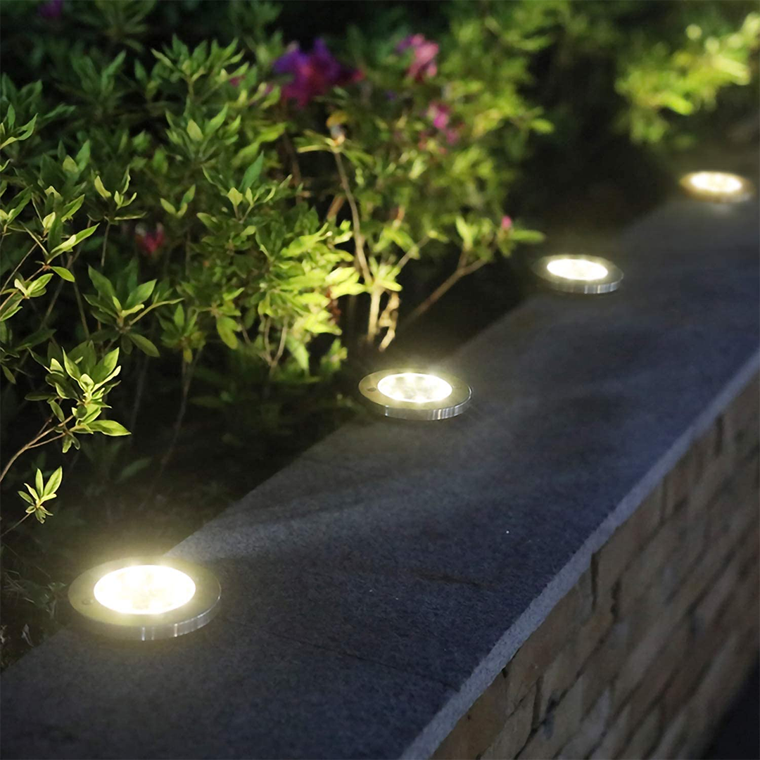 Dekorativ solcellelampe for utendørs stier (x4) 