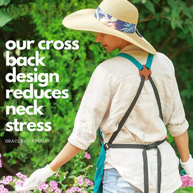 Praktisk haveforklæde med stor lomme til høst 