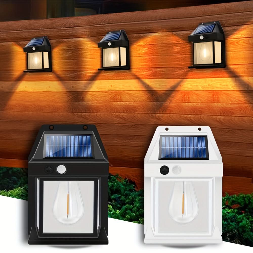 Lâmpada solar para jardim e exterior 