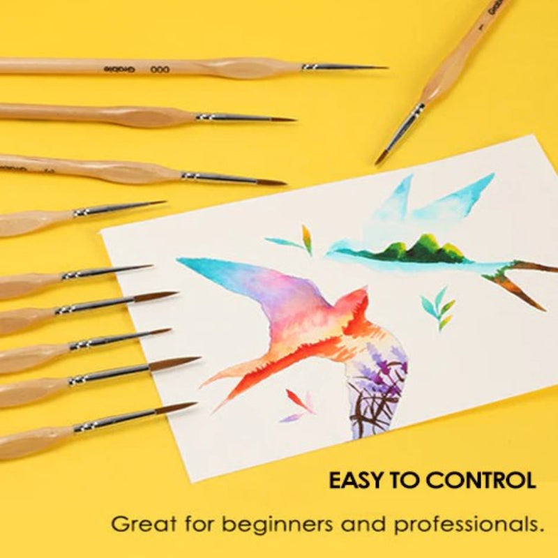 Pensule precise pentru detalii fine și perfecte (x11) 