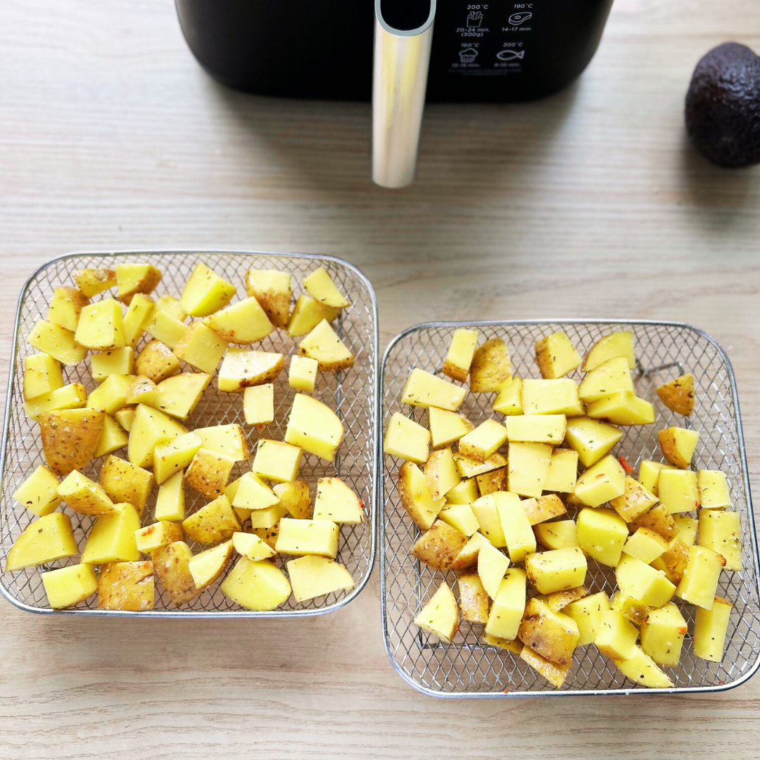 סלים לערימה לבישול אחיד באוויר (x3) 