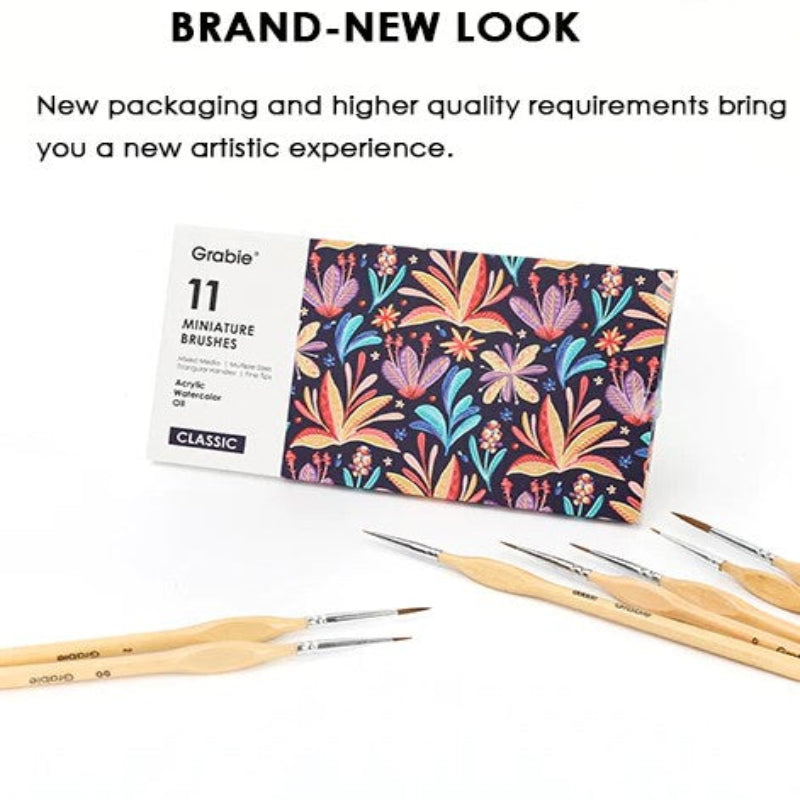 Pensule precise pentru detalii fine și perfecte (x11) 