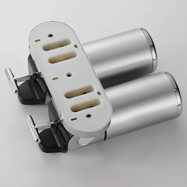 Ścienny dystrybutor 2-w-1 do uporządkowanej łazienki 