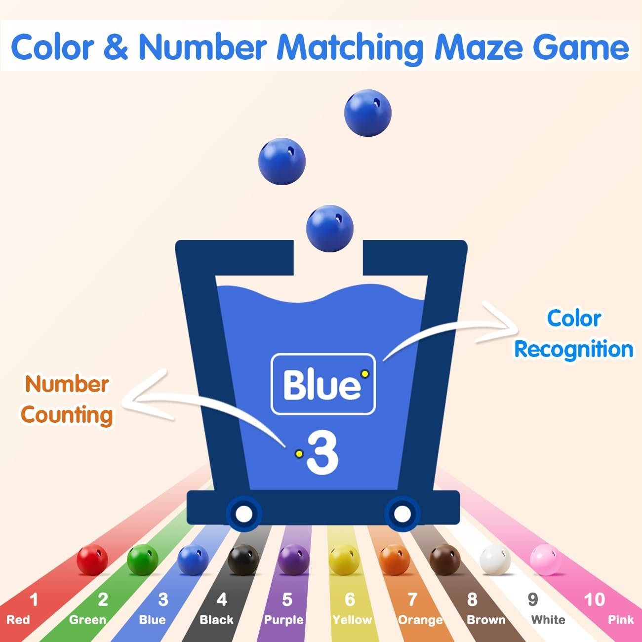 Learning colors while having fun with magnets 