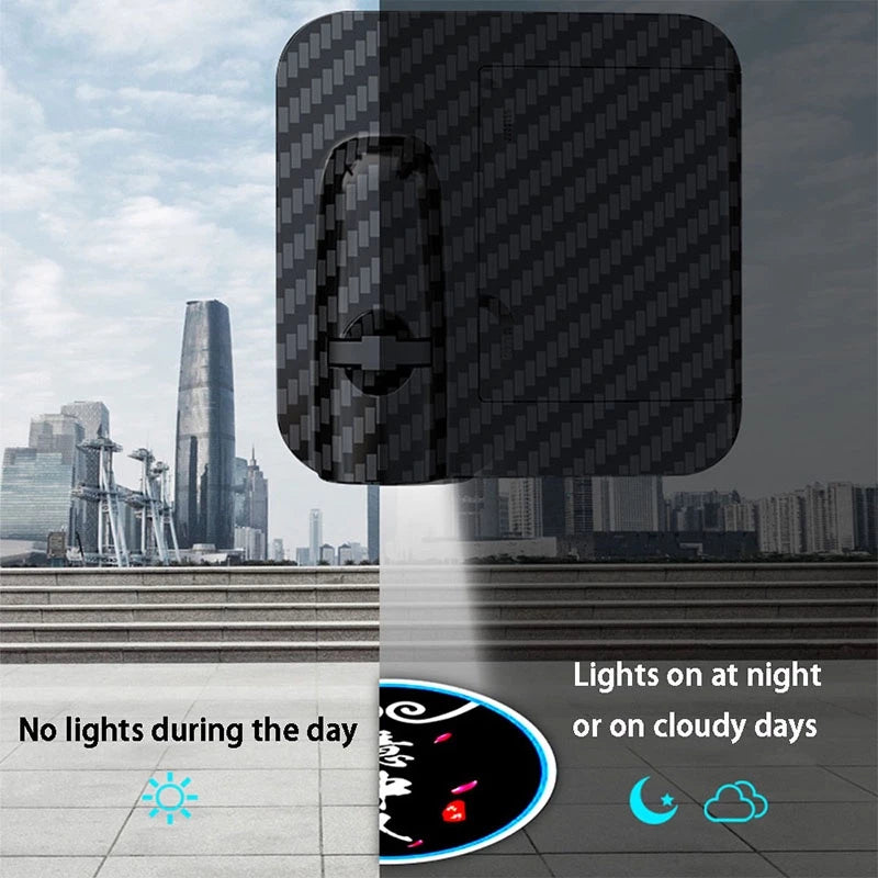 Illuminate your car logo at every door opening (x2) 