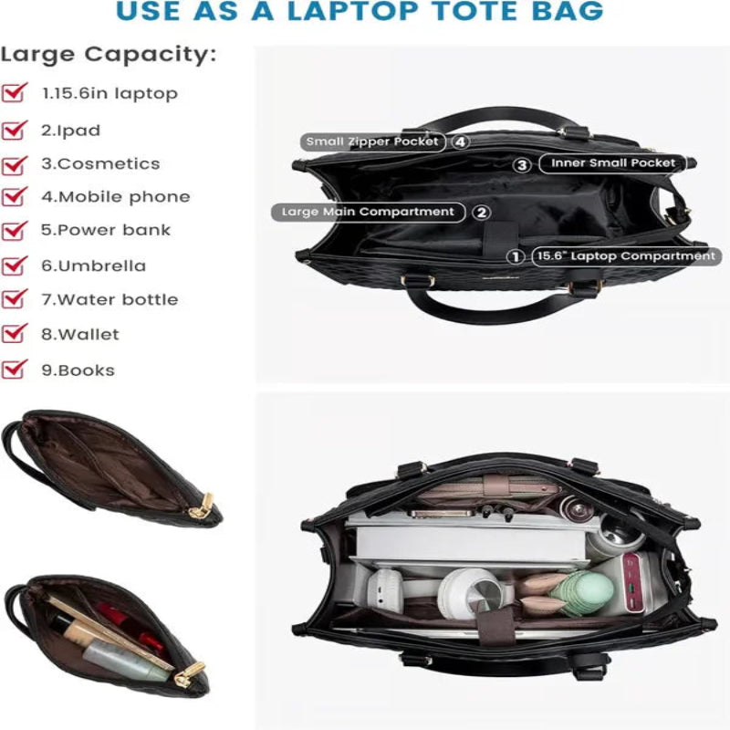 Sac de travail 3 en 1 élégant et fonctionnel