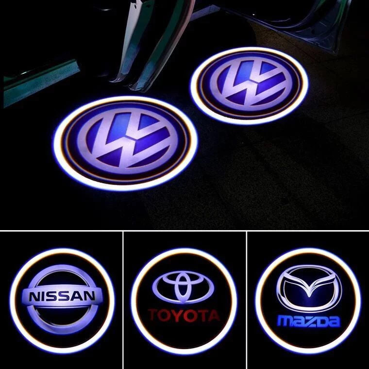 Illuminate your car logo at every door opening (x2) 