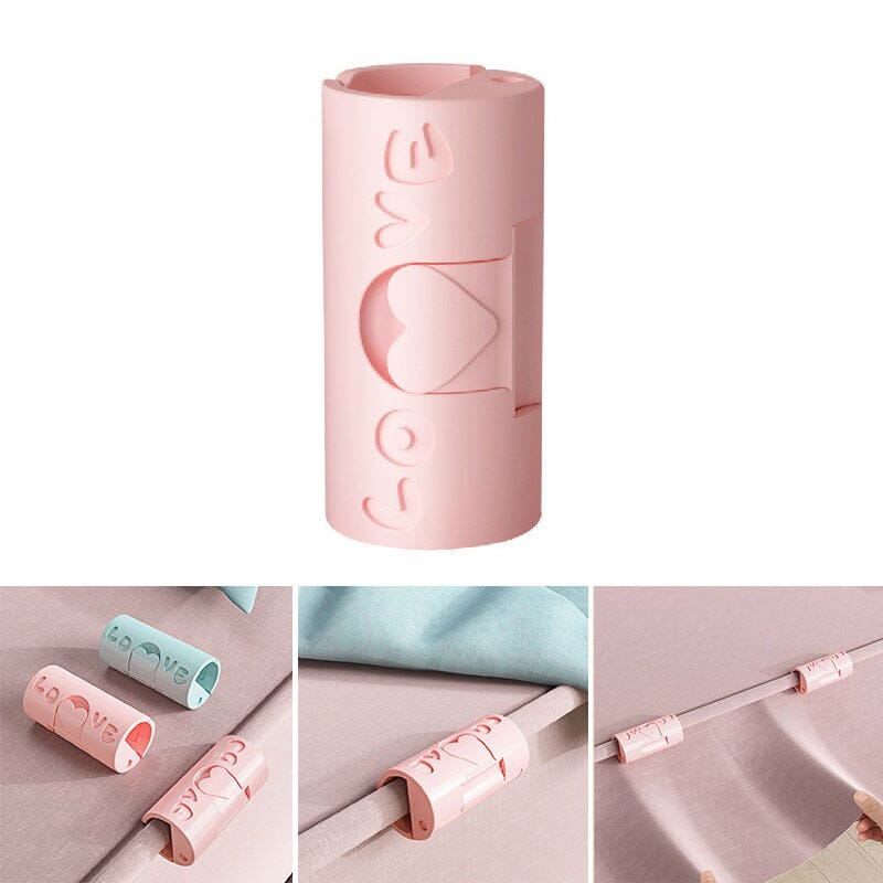 קליפים דקורטיביים למצעי מיטה מתוחים ומחוזקים (x12) 