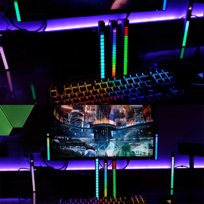 Barra de luz LED - RGB reactiva al sonido 