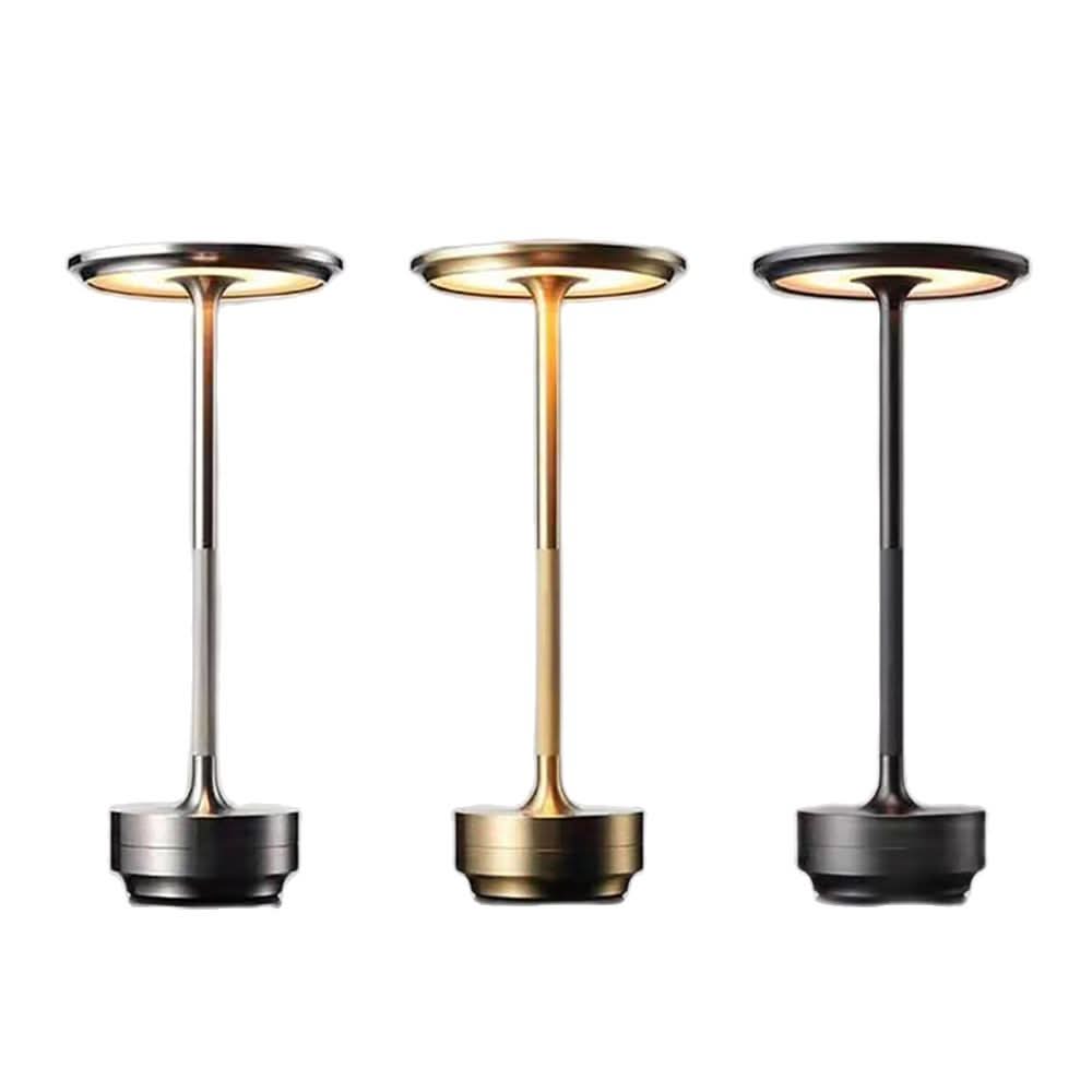 Lâmpada LED sem fio com design elegante e tátil 