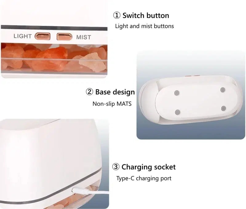 Ambiance relaxante avec effet feu & brume apaisante