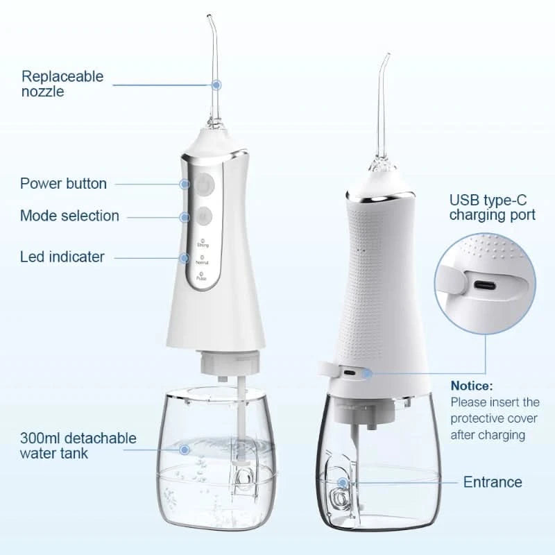 Újratölthető Hydropulse fogápoláshoz 