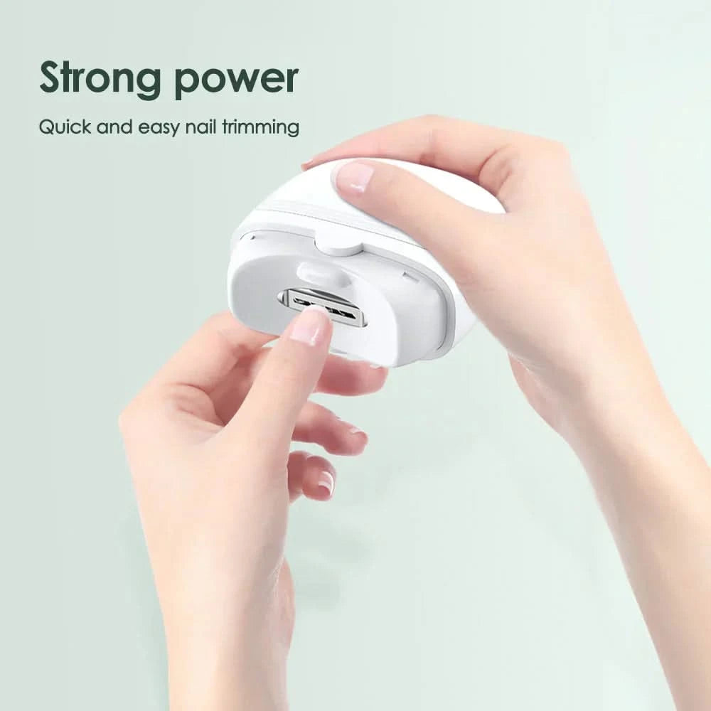 Cortador de unhas elétrico preciso e sem esforço 