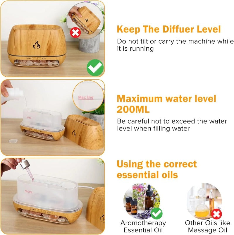 Ambiance relaxante avec effet feu & brume apaisante